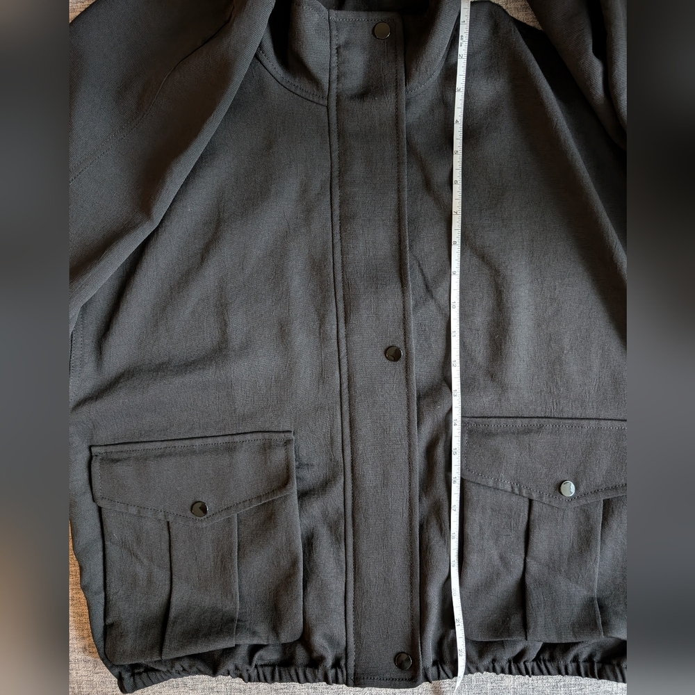 Aritzia Wilfred Kamille Bomber Jacket - Black, Size M - Picture 11 of 12